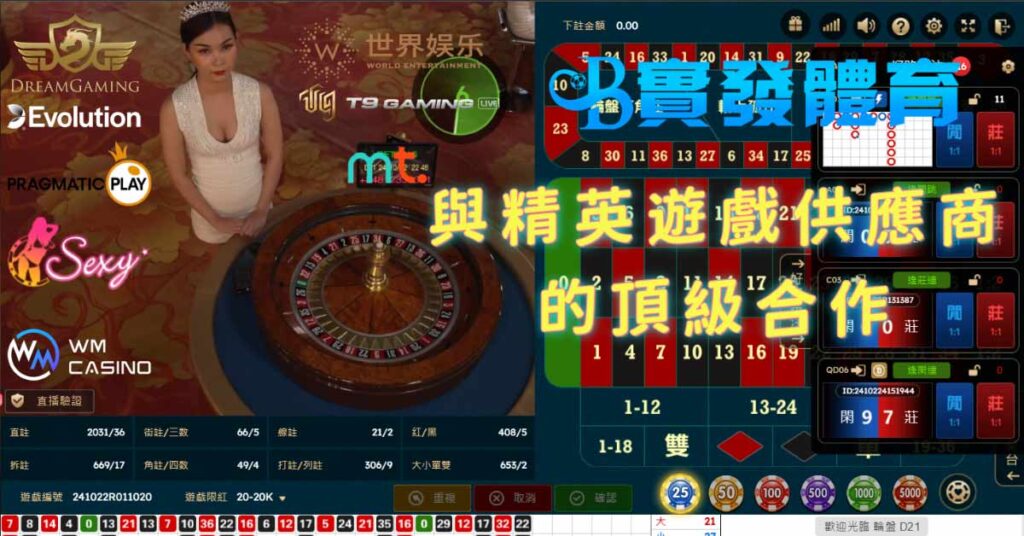 與精英遊戲供應商的頂級合作